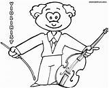 Violin Coloring Pages Colorings Coloringway sketch template