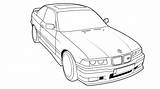 E36 Coupe 35i sketch template