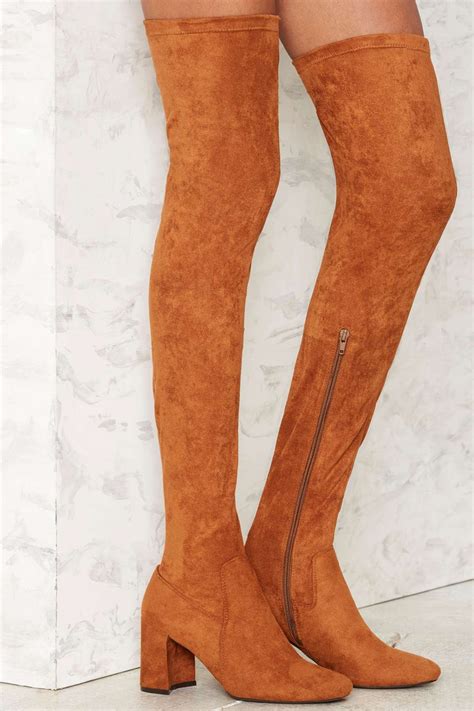 colored thigh high boots are a huge trend for fall savoir flair