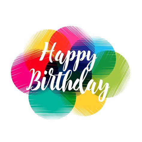 colorful abstract happy birthday design   vector art stock graphics images