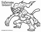 Infernape Pokemon sketch template
