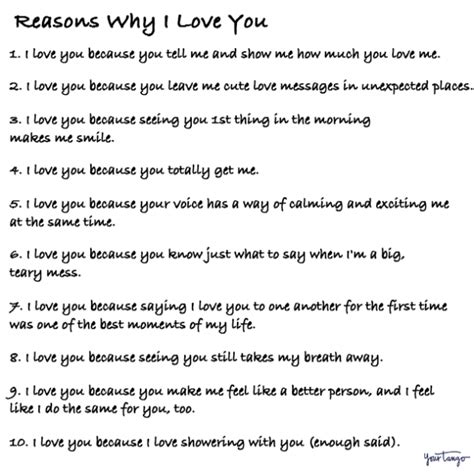 100 Reasons Why I Love You — A Comprehensive List Why I Love You