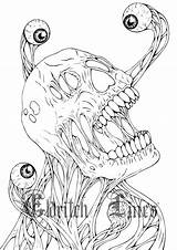 Coloring Horror Adult Printable sketch template