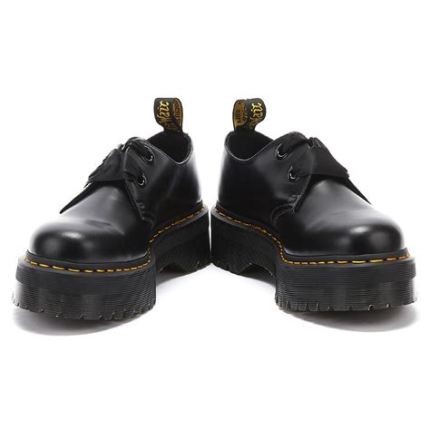 dr martens satin dr martens holly buttero womens black shoes lyst