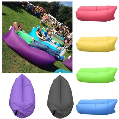 outdoor inflatable couch camping furniture sleeping compression air bag lounger inflatable