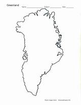 Greenland sketch template