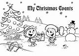 Events Christmas Coloring Pages Slideshare sketch template