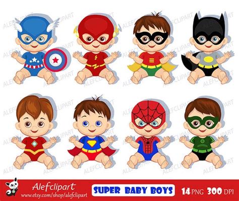 superhero baby clipart superhero baby costumes clip art etsy
