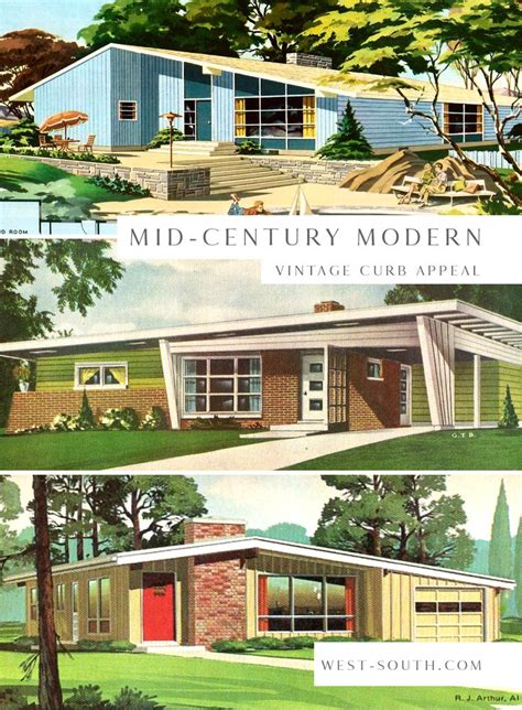 pin  exteriors mid century modern homes