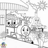Thomas Train Coloring Pages Friends Kids Printable Drawing Tank Worksheets Print Colouring Emily Engine Color Sheets Cartoon Railway Star Table sketch template