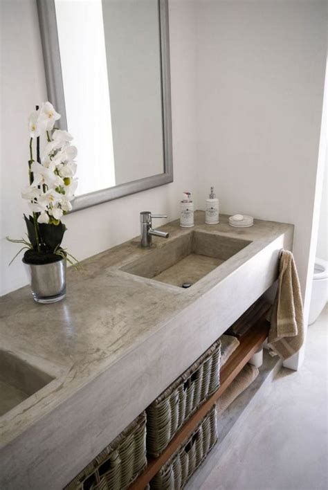 Concrete Bathroom Countertops Bathroom Cabinets Tips