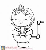 Coloring Potty Toilet Training Pages Printable Going Kids Girl Girls Go Cartoon Color Dibujos Para Colorear Print Getcolorings Use Animals sketch template