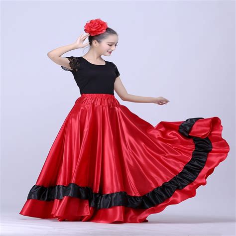 spanish flamenco skirt belly dance skirt spanish clothing spanish dance costumes  women