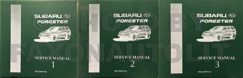 subaru forester repair shop manual original  volume set