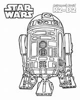 Coloring R2 D2 Detoo Artoo Sheet Pages Fans Wars Star sketch template