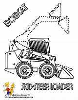 Bobcat Skid Coloring Pages Loader Steer Tractor Cliparts Construction Clipart Kids Print Yescoloring Footprint Colouring Clip Printable Gif Library Log sketch template