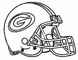 Coloring Pages Bay Green Packers Helmet Football Nfl Helmets sketch template