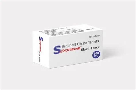 sextreme black force tablets sildenafil 200 mg at rs 399 box