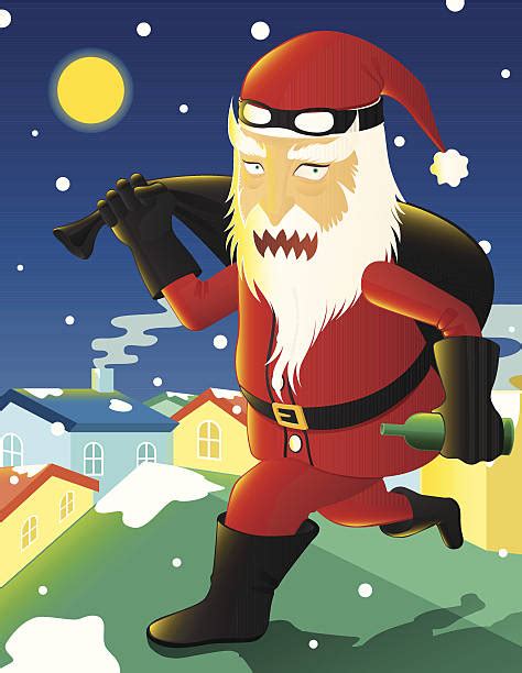 Best Santa Stealing Illustrations Royalty Free Vector