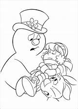 Frosty Snowman Coloring Pages Printable Cartoon Coloring4free Book Kids Karen Books Coloringpages Info Fun Coloriage Votes Index sketch template