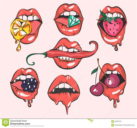 cartoon mouths cartoon vector 17118521