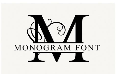 split monogram font vectors  monogram fonts monogram fonts