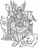 Norse Odin Frigg Urbanthreads Wickie sketch template