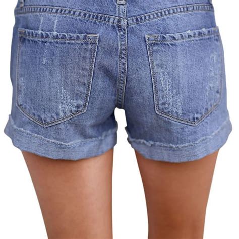 hualong women sexy light blue ripped denim shorts online store for women sexy dresses