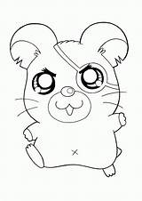 Coloring Pages Hamster Cute Hamtaro Printable Kids Hamsters Color Sheets Cartoon Animal Quality High Cartoons Girls Comments Tv Coloringhome sketch template
