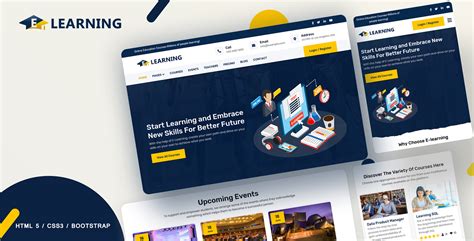 learning  courses website template