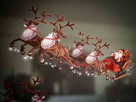 santa sleigh  reindeer indoor decoration jumbo sleigh santa