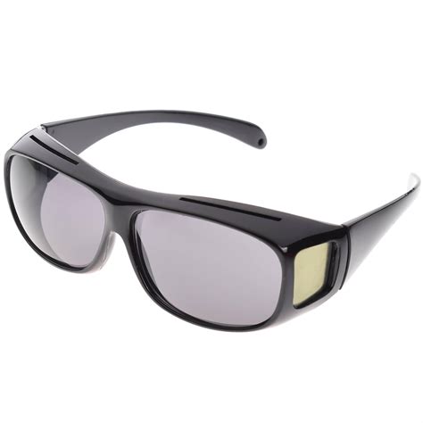 optic night vision driving anti glare hd glasses uv wind protection