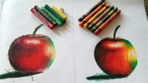Oil Pastel Vs Crayons Youtube