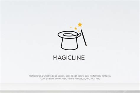 magic  logo template painting logo logo design lighting logo