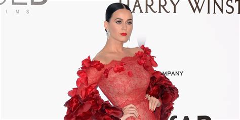 cannes amfar gala 2016 katy perry is the irl red dress