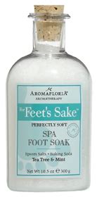 feets sake foot spa soak tea tree  mint  ounces scrub