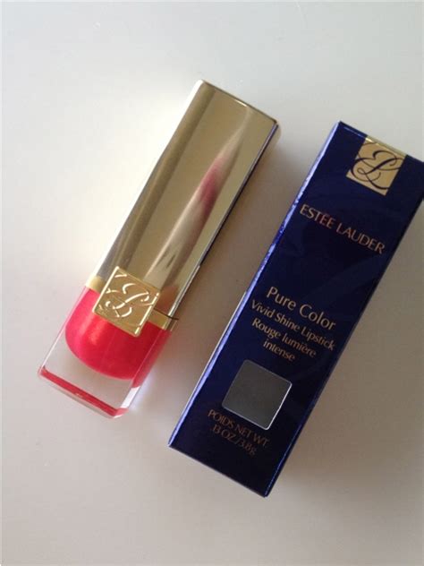 Estee Lauder Pure Color Vivid Shine Lipstick Poppy Love