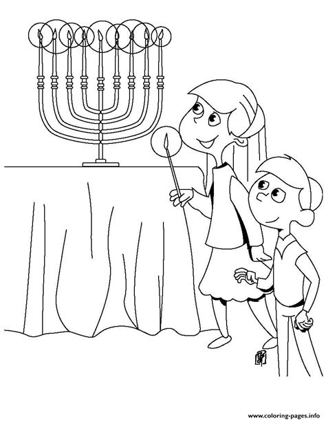 hanukkah kids coloring page printable
