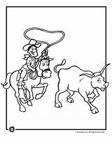 Coloring Pages Cowboy Roping Cattle Kids Texas Rangers Animal Jr Western Color Theme Adult Printable Popular Fields Valentine Template Getcolorings sketch template