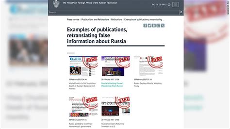 Russia Is Compiling A List Of Fake News By Foreign Media