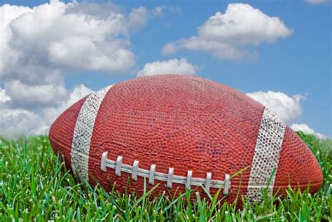 playing field stock image image  pigskin cloud football