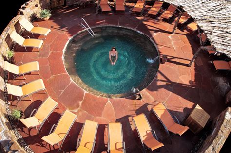kiva pool  ojo caliente mineral springs spa resort  mexico