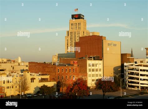 ajd burlington nc north carolina downtown skyline stock photo alamy