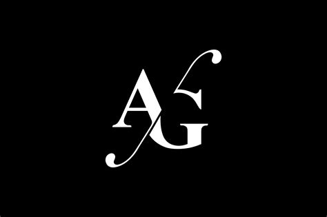 ag monogram logo design  vectorseller thehungryjpegcom