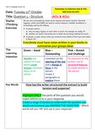 structure aqa paper   teaching resources