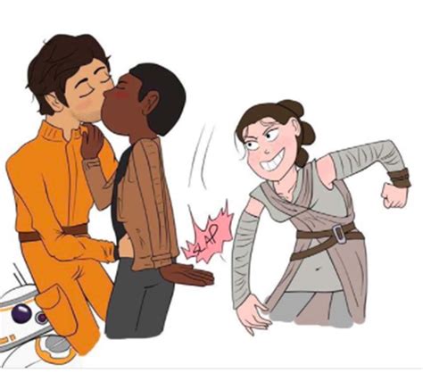 17 fan works of art that imagines star wars finn and poe as a gay couple