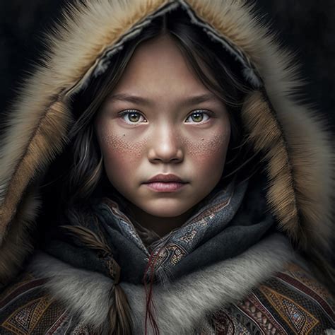 Premium Ai Image A Native Siberian Girl