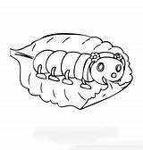 Coloring Pages Caterpillar Funny Kids sketch template