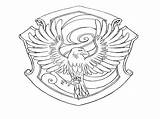 Ravenclaw Coloring Crest Pages Hufflepuff Robe Make Printable Pdf  Getcolorings Getdrawings sketch template