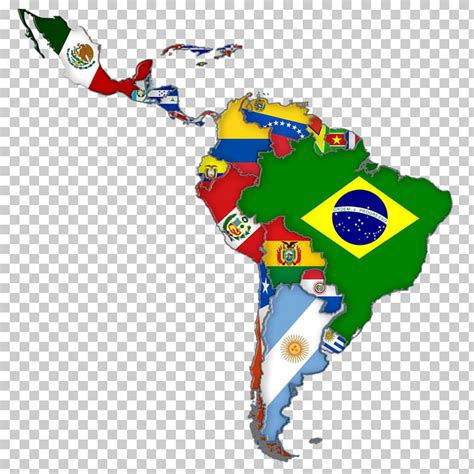 Mapa Banderas De América Latina Mapa De América Del Sur